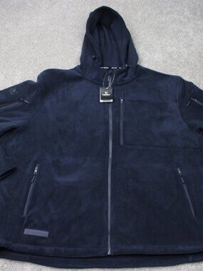 BAERSkin Tactical Hoodie NWT Mens 4XL Blue Signature Fleece Full Zip Sweatshirt